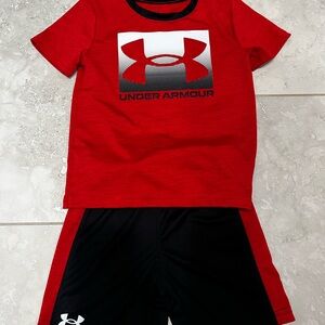 Under Armour Kids' Red and Black Set